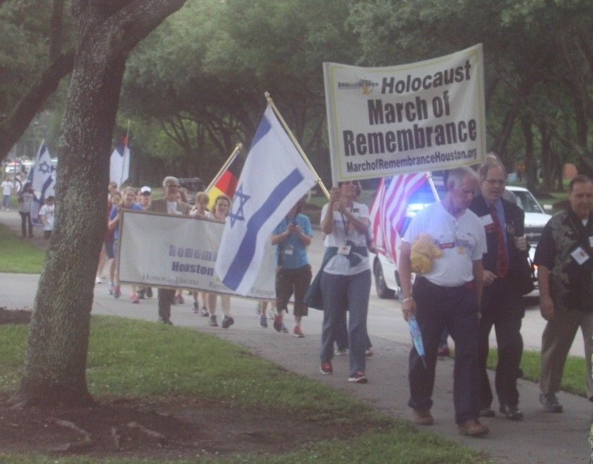 Holocaust March of Remembrance concludes with dedication of memorial garden