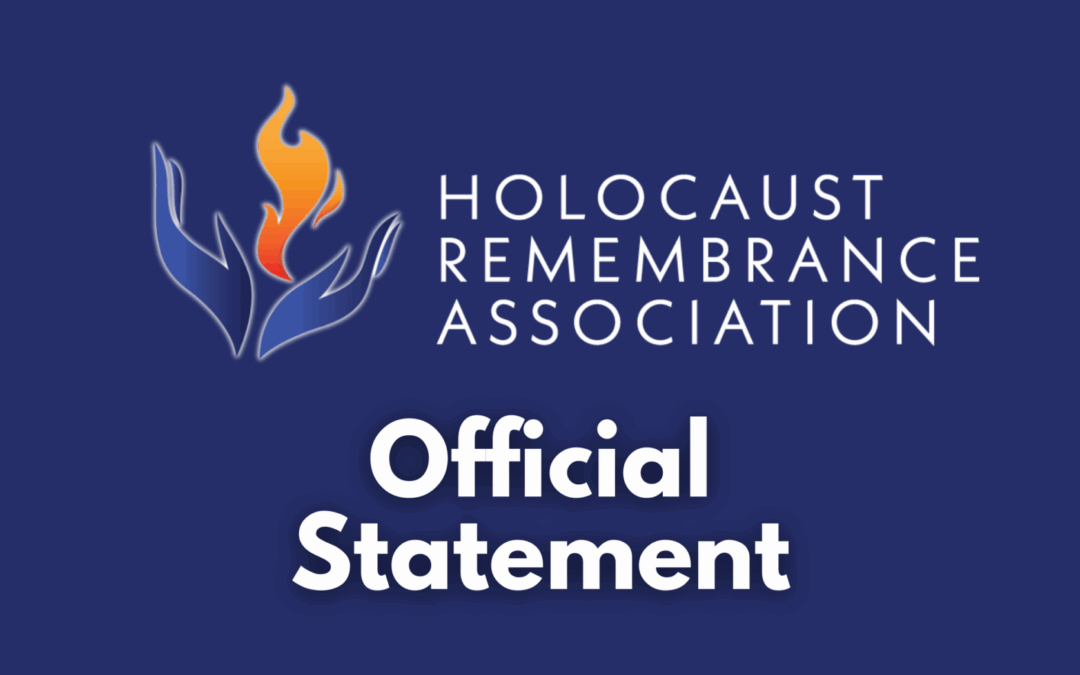 Statement on Gaza by Holocaust Remembrance Association